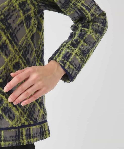 HIROKO BIS / ヒロコビス カットソー | チェックパイルジャカードプルオーバー | 詳細5