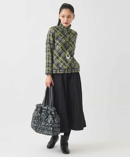 HIROKO BIS / ヒロコビス カットソー | チェックパイルジャカードプルオーバー | 詳細9