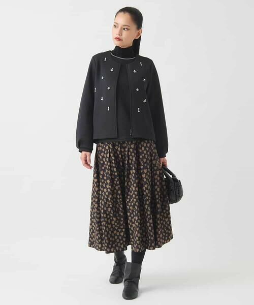 HIROKO BIS / ヒロコビス カーディガン・ボレロ | ビジューエンブロイダリーカーディガン /洗える | 詳細19
