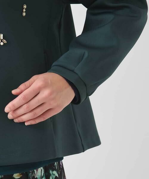 HIROKO BIS / ヒロコビス カーディガン・ボレロ | ビジューエンブロイダリーカーディガン /洗える | 詳細7