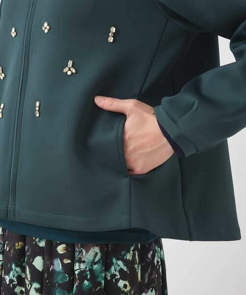 HIROKO BIS / ヒロコビス カーディガン・ボレロ | ビジューエンブロイダリーカーディガン /洗える | 詳細8