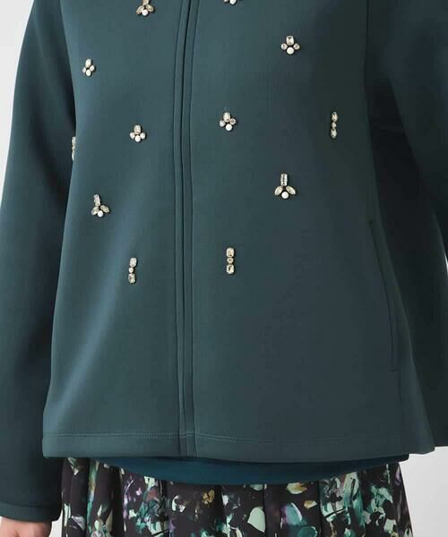 HIROKO BIS / ヒロコビス カーディガン・ボレロ | ビジューエンブロイダリーカーディガン /洗える | 詳細9