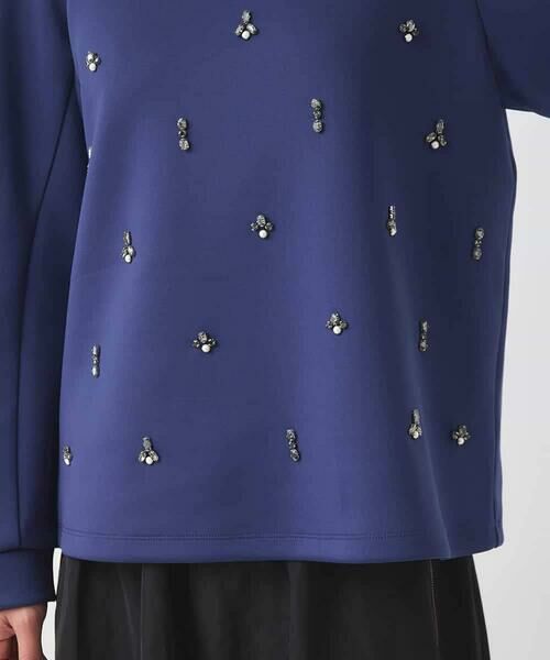 HIROKO BIS / ヒロコビス カットソー | ビジューエンブロイダリープルオーバー /洗える | 詳細6