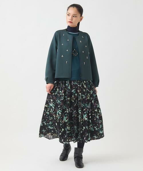 HIROKO BIS / ヒロコビス カットソー | 配色アクセントハイネックインナープルオーバー /洗える | 詳細18