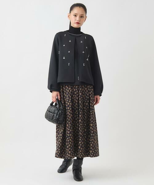 HIROKO BIS / ヒロコビス カットソー | 配色アクセントハイネックインナープルオーバー /洗える | 詳細19