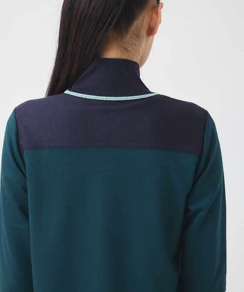 HIROKO BIS / ヒロコビス カットソー | 配色アクセントハイネックインナープルオーバー /洗える | 詳細5