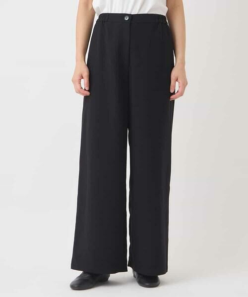 HIROKO BIS / ヒロコビス その他パンツ | ソフトダブルクロスセミワイドパンツ /洗濯機で洗える | 詳細12