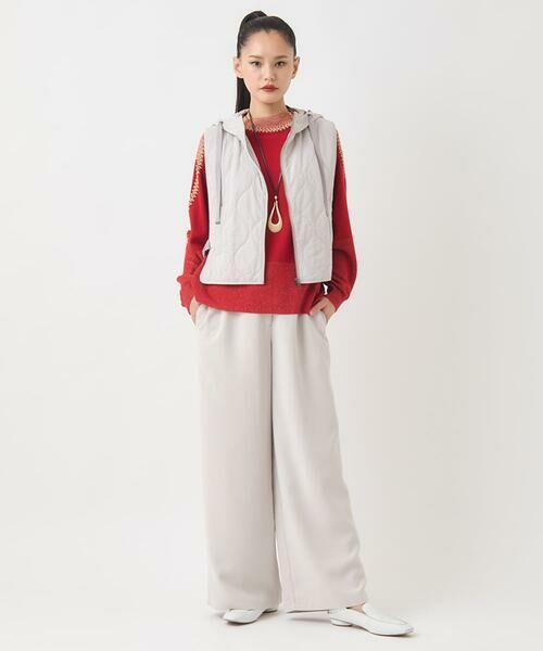 HIROKO BIS / ヒロコビス その他パンツ | ソフトダブルクロスセミワイドパンツ /洗濯機で洗える | 詳細14