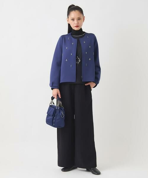 HIROKO BIS / ヒロコビス その他パンツ | ソフトダブルクロスセミワイドパンツ /洗濯機で洗える | 詳細19