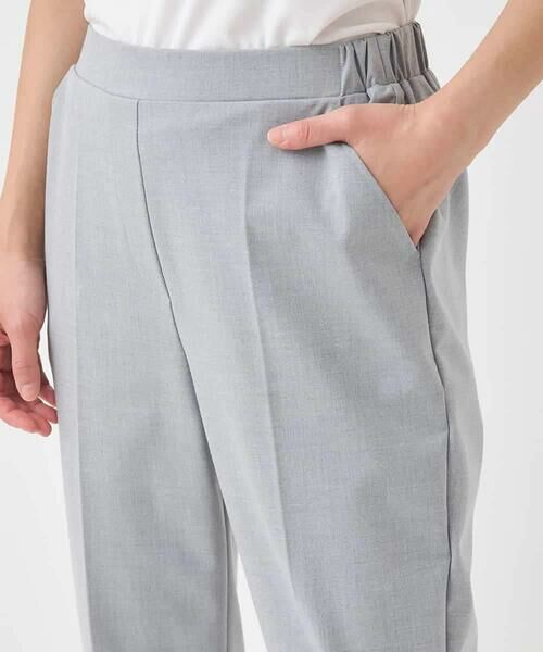 HIROKO BIS / ヒロコビス ショート・ハーフ・半端丈パンツ | センタープレステーパードパンツ /洗える | 詳細5