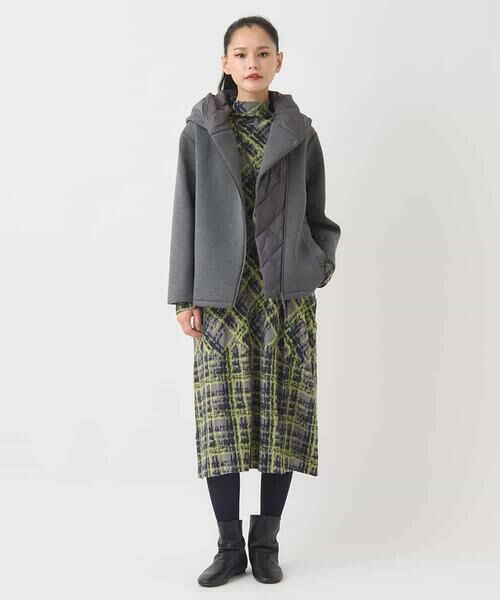 HIROKO BIS / ヒロコビス ロング・マキシ丈ワンピース | チェックパイルジャカードワンピース | 詳細17