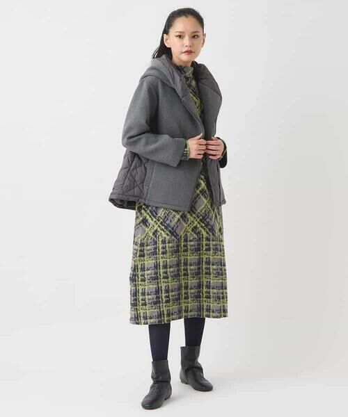HIROKO BIS / ヒロコビス ロング・マキシ丈ワンピース | チェックパイルジャカードワンピース | 詳細18
