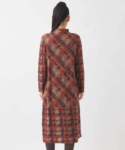 HIROKO BIS / ヒロコビス ロング・マキシ丈ワンピース | チェックパイルジャカードワンピース | 詳細2