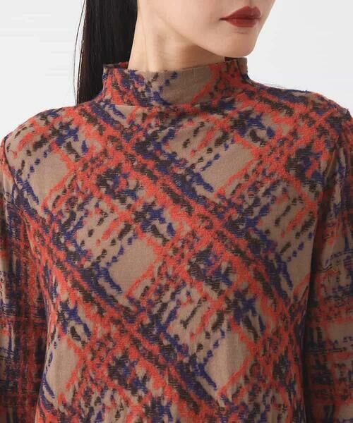 HIROKO BIS / ヒロコビス ロング・マキシ丈ワンピース | チェックパイルジャカードワンピース | 詳細3