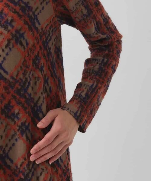 HIROKO BIS / ヒロコビス ロング・マキシ丈ワンピース | チェックパイルジャカードワンピース | 詳細5