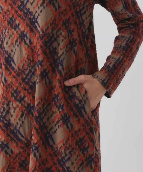 HIROKO BIS / ヒロコビス ロング・マキシ丈ワンピース | チェックパイルジャカードワンピース | 詳細6