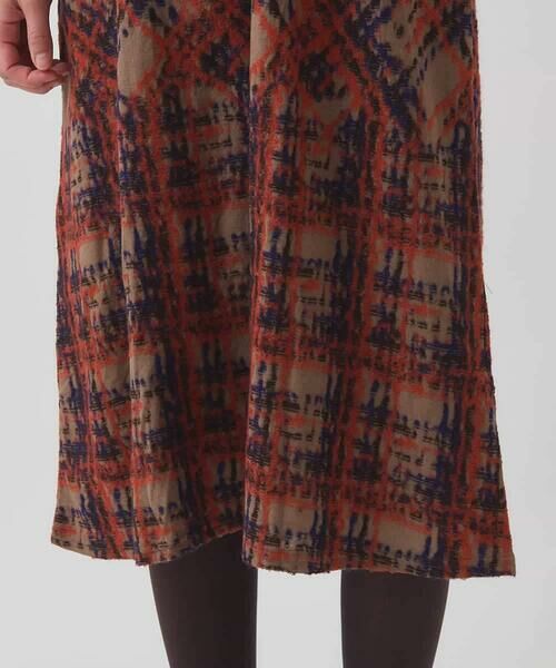 HIROKO BIS / ヒロコビス ロング・マキシ丈ワンピース | チェックパイルジャカードワンピース | 詳細7