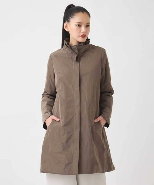 HIROKO BIS / ヒロコビス ダウンジャケット・ベスト | メモリータフタフリルカラーコート | 詳細1