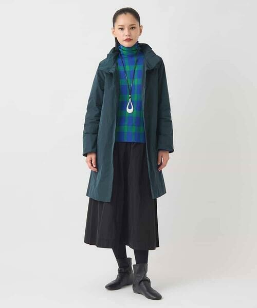 HIROKO BIS / ヒロコビス ダウンジャケット・ベスト | メモリータフタフリルカラーコート | 詳細17