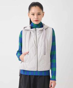 HIROKO BIS / ヒロコビス ベスト | キルティングフーディージレ /洗える