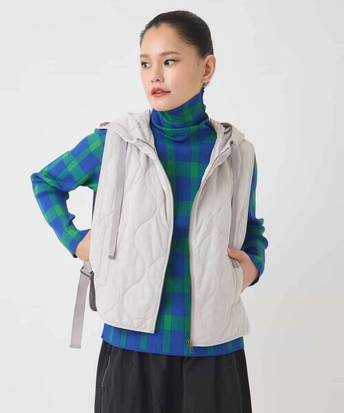 HIROKO BIS / ヒロコビス ベスト | キルティングフーディージレ /洗える | 詳細10