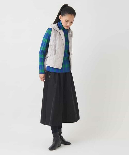 HIROKO BIS / ヒロコビス ベスト | キルティングフーディージレ /洗える | 詳細12