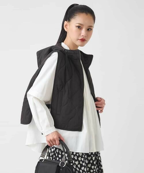 HIROKO BIS / ヒロコビス ベスト | キルティングフーディージレ /洗える | 詳細14