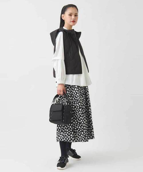 HIROKO BIS / ヒロコビス ベスト | キルティングフーディージレ /洗える | 詳細16