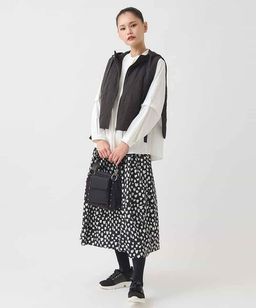 HIROKO BIS / ヒロコビス ベスト | キルティングフーディージレ /洗える | 詳細17