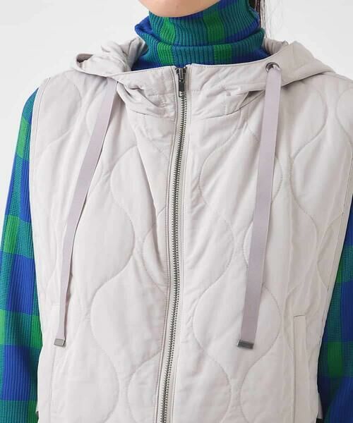 HIROKO BIS / ヒロコビス ベスト | キルティングフーディージレ /洗える | 詳細3