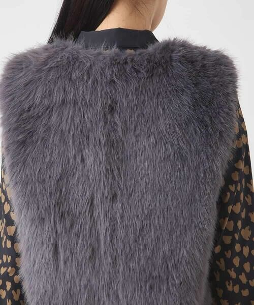 HIROKO BIS / ヒロコビス ベスト | シャギーフェイクファージレ /洗える | 詳細4