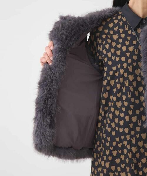 HIROKO BIS / ヒロコビス ベスト | シャギーフェイクファージレ /洗える | 詳細6