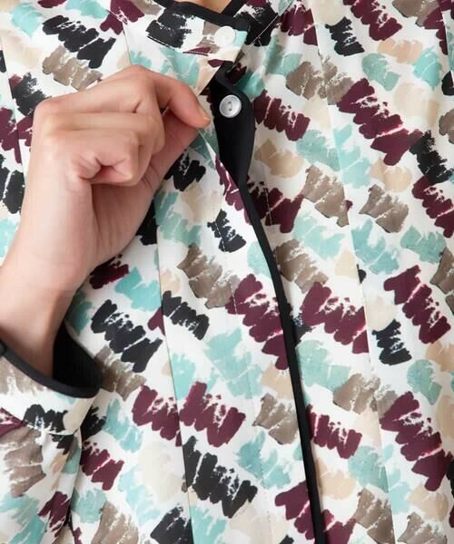 HIROKO BIS / ヒロコビス ロング・マキシ丈ワンピース | ペイント柄タックフレアワンピース /洗濯機で洗える | 詳細10