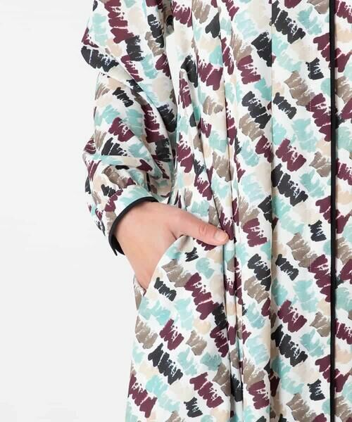 HIROKO BIS / ヒロコビス ロング・マキシ丈ワンピース | ペイント柄タックフレアワンピース /洗濯機で洗える | 詳細7