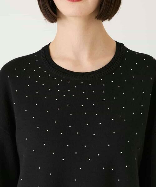 HIROKO BIS / ヒロコビス チュニック | スタッズアクセントニットチュニック | 詳細3