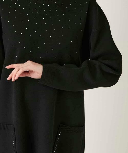 HIROKO BIS / ヒロコビス チュニック | スタッズアクセントニットチュニック | 詳細4