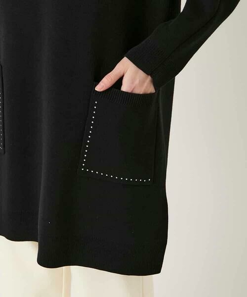 HIROKO BIS / ヒロコビス チュニック | スタッズアクセントニットチュニック | 詳細5