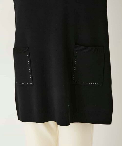 HIROKO BIS / ヒロコビス チュニック | スタッズアクセントニットチュニック | 詳細6