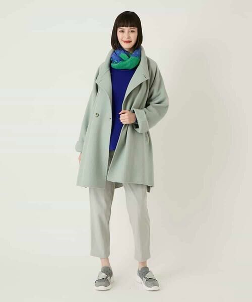 HIROKO BIS / ヒロコビス ニット・セーター | リブネックデザインウールニットプルオーバー | 詳細14