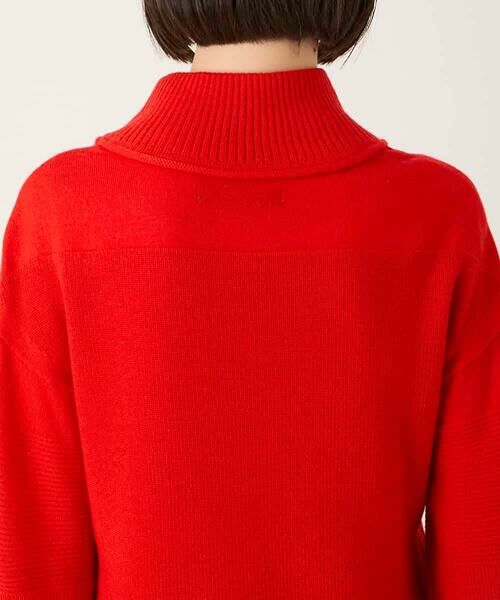 HIROKO BIS / ヒロコビス ニット・セーター | リブネックデザインウールニットプルオーバー | 詳細6