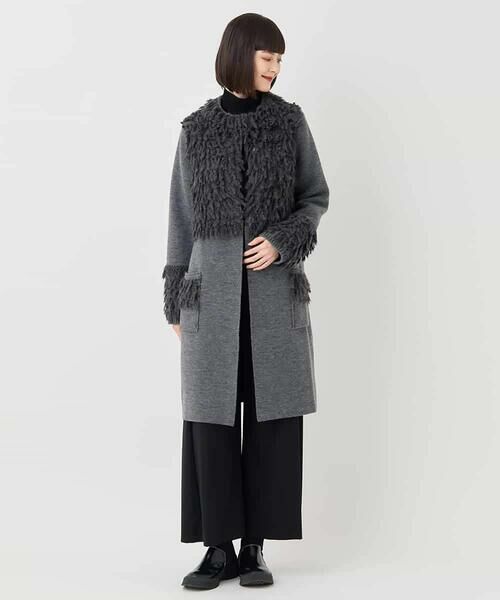 HIROKO BIS / ヒロコビス その他アウター | フリンジニットコート | 詳細11