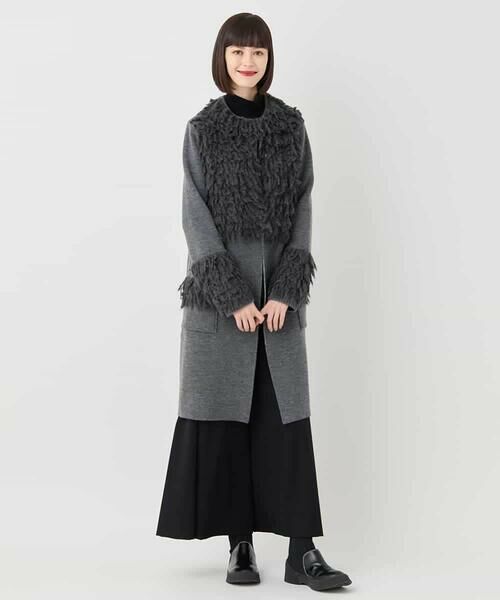HIROKO BIS / ヒロコビス その他アウター | フリンジニットコート | 詳細13