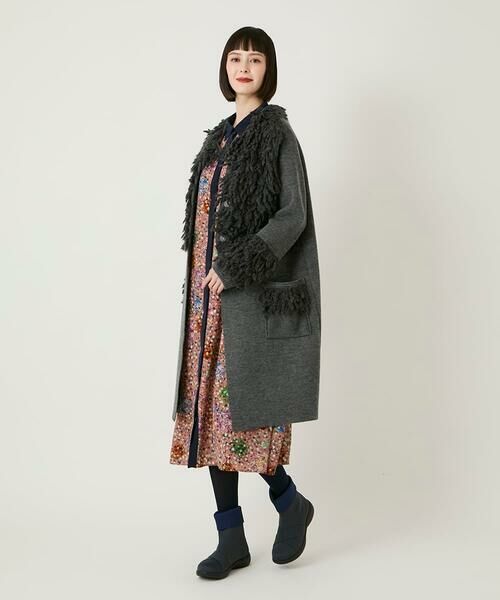 HIROKO BIS / ヒロコビス その他アウター | フリンジニットコート | 詳細16