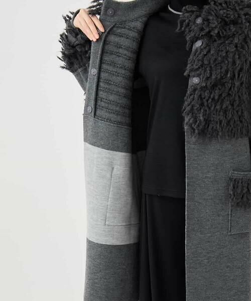 HIROKO BIS / ヒロコビス その他アウター | フリンジニットコート | 詳細6