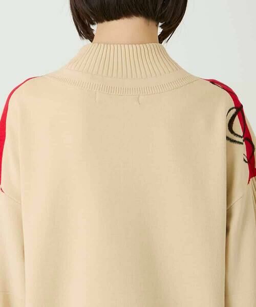 HIROKO BIS / ヒロコビス ニット・セーター | ニュアンス刺繍アクセントニットプルオーバー | 詳細10