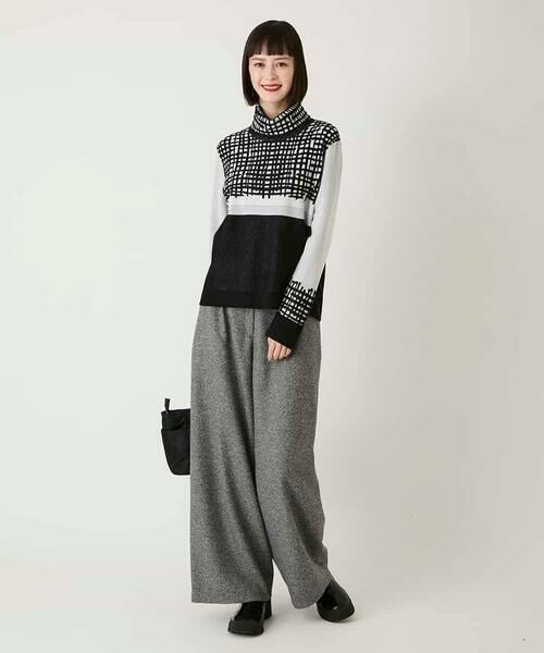 HIROKO BIS / ヒロコビス ニット・セーター | チェックアクセントタートルネックニット | 詳細10