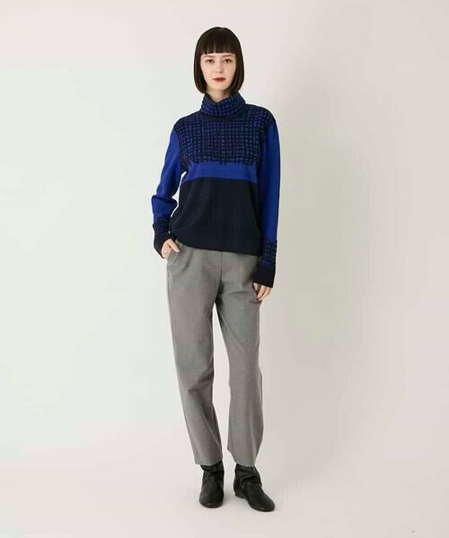 HIROKO BIS / ヒロコビス ニット・セーター | チェックアクセントタートルネックニット | 詳細20