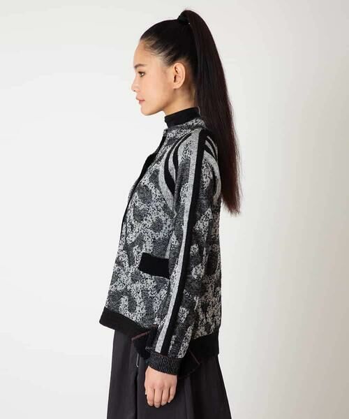 HIROKO BIS / ヒロコビス カーディガン・ボレロ | ロゴジャカードニットカーディガン | 詳細1