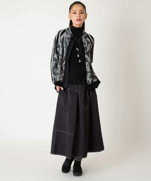 HIROKO BIS / ヒロコビス カーディガン・ボレロ | ロゴジャカードニットカーディガン | 詳細13