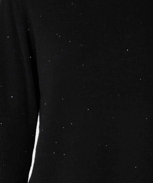 HIROKO BIS / ヒロコビス ニット・セーター | ボーダーネックスパンコールニットプルオーバー | 詳細7